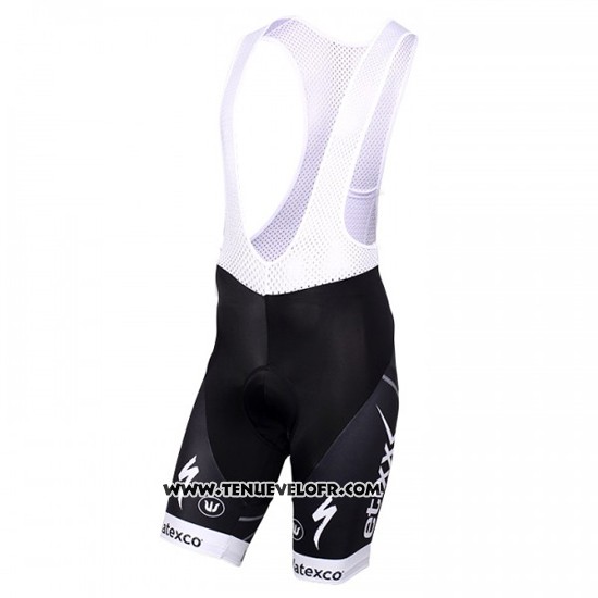 2016 Maillot Ciclismo Etixx Quick Step Blanc et Noir Manches Courtes et Cuissard